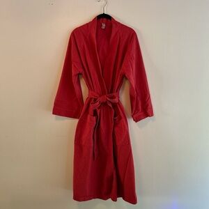 Los Angeles Apparel red/pink cotton robe